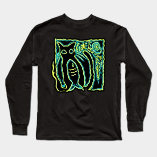 Fishing Cat Long Sleeve T-Shirt